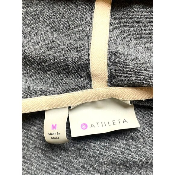 Athleta Dress Womens Medium Hoodie Side Pockets Bodycon Short Sleeve Ladies - Picture 4 of 9